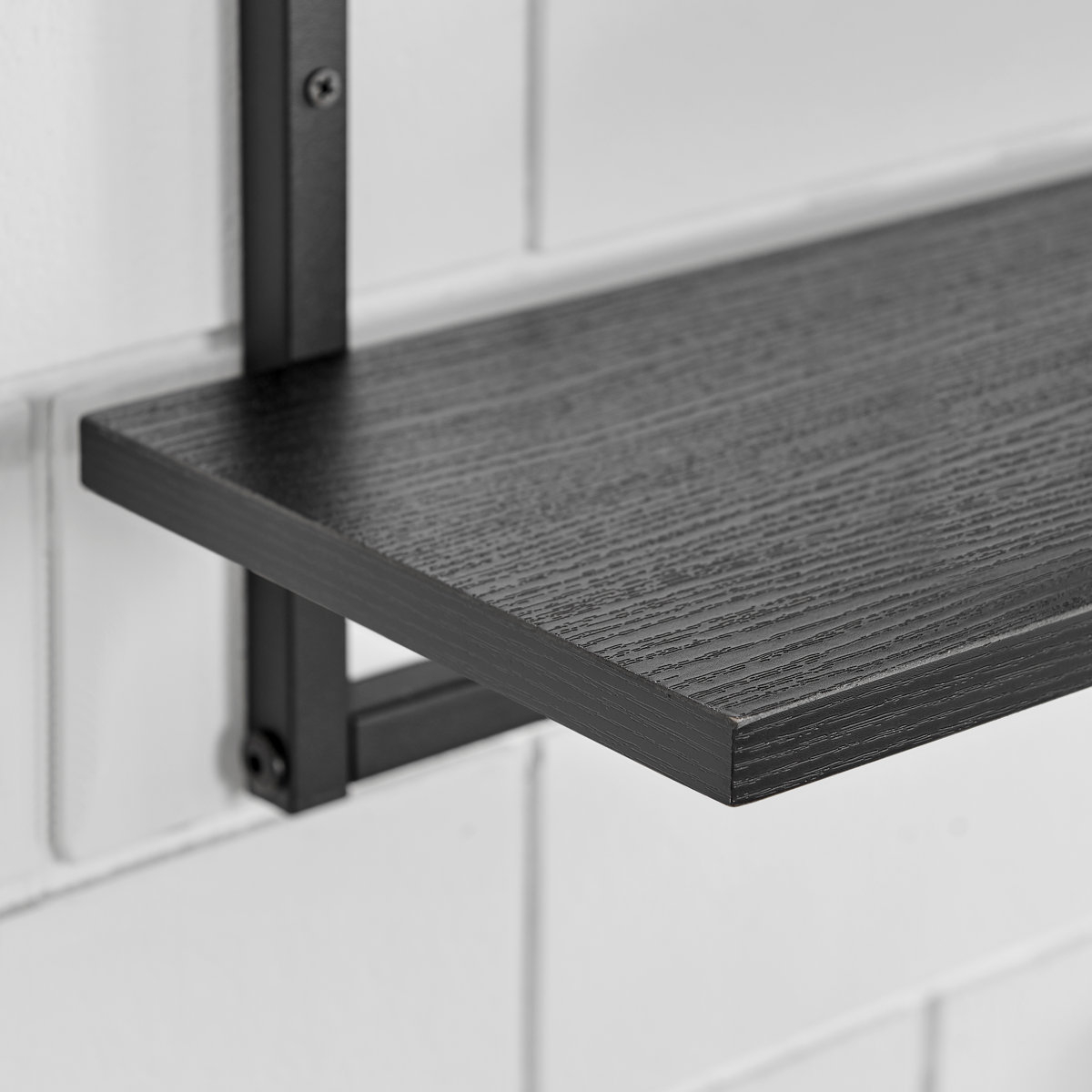 Wade Logan® Rhodes 4 Tier Modern Floating Windowsill Wall Shelf ... regarding Rhodes 4 Tier Modern Floating Windowsill Shelf With, Black/Black