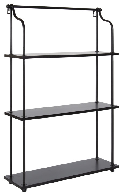 Walters Wood And Metal 3-Tier Shelving, 21X32 - Industrial - Display And Wall Shelves - By Uniek ... with Why the Walters Wood and Metal 3-Tier Shelf is a Smart Storage Solution