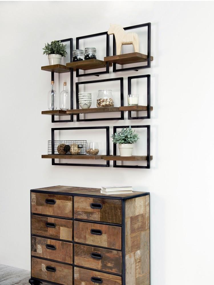 Wea _ Modern Industrial Wall Shelf Unit, Furniture & Home Living ... throughout A Deep Dive into the Brooklyn II Industrial Wall Shelf Design