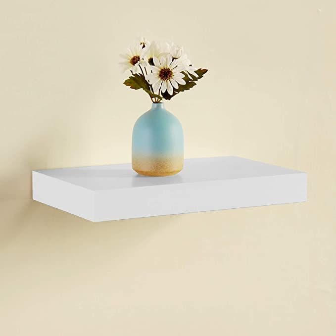 Welland 9" Deep White Floating Shelf Set Of 2, Wall Shelves For ... for Welland White Floating Wall Shelves For Home Decor, Set Of 3