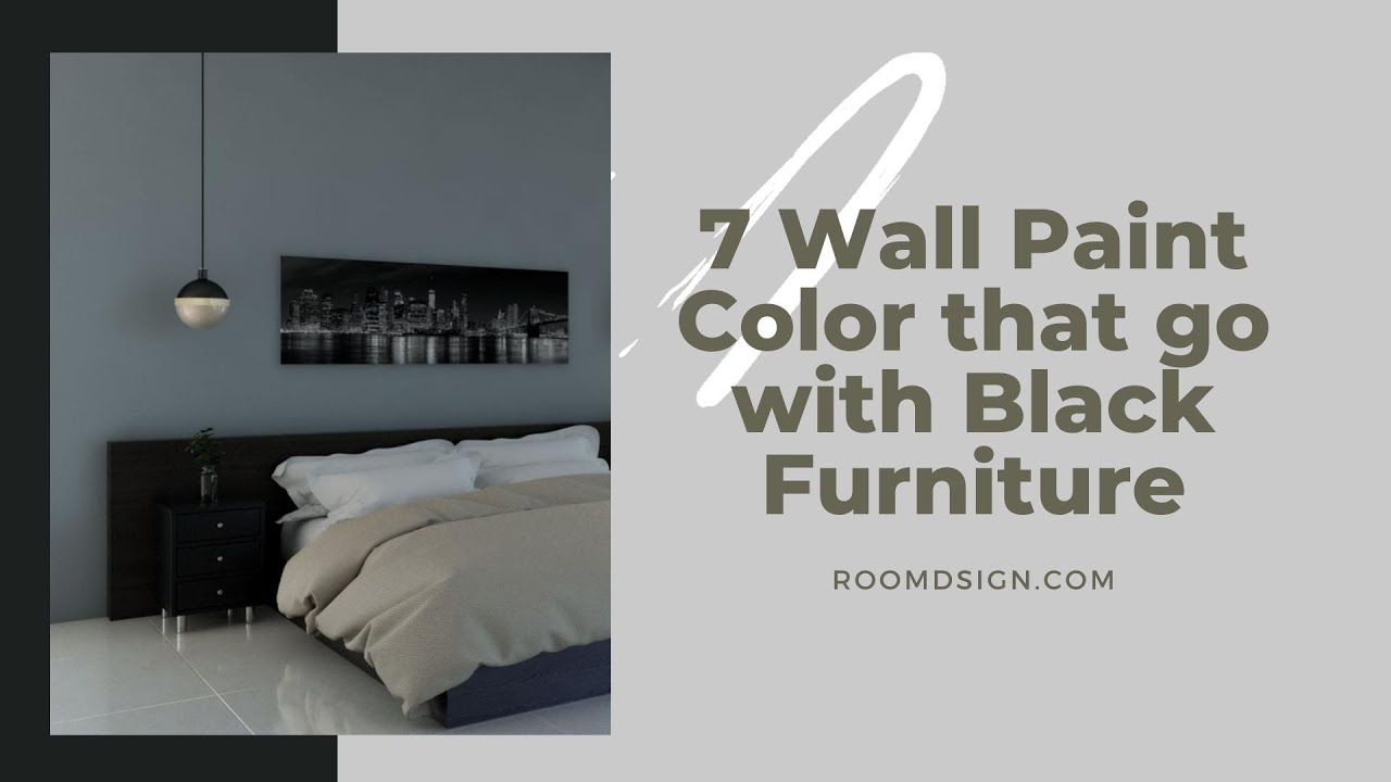 What Color Wall Goes With Black Bedroom Furniture? (7 Stylish Choices ... with regard to From Bold to Serene Accents for Black Walls