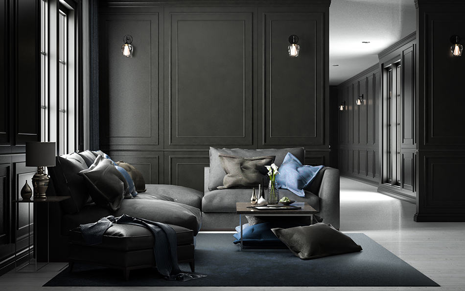 What Wall Color Goes With Black Furniture (7 Recommended Options ... with From Bold to Serene Accents for Black Walls