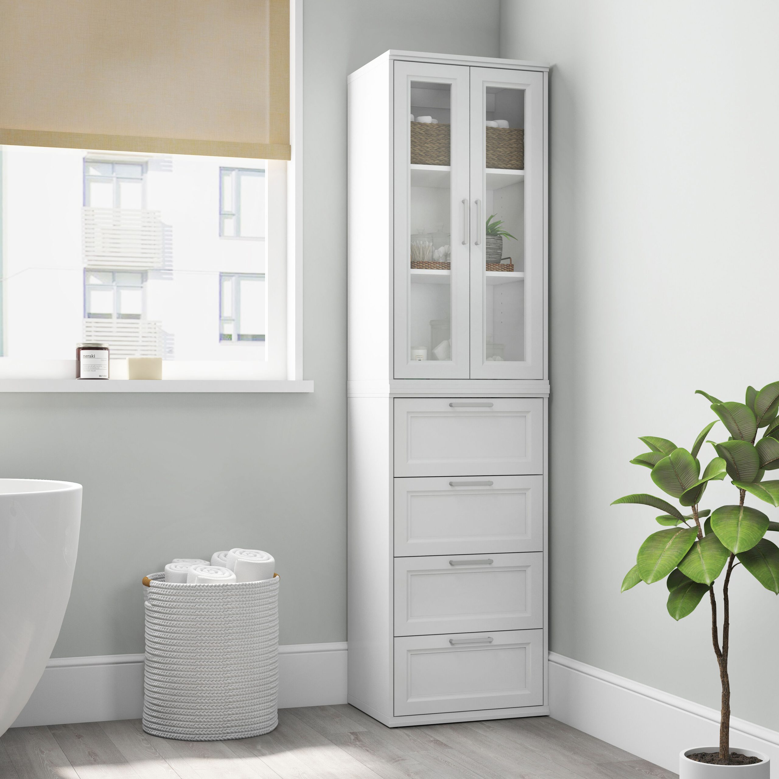 White Bathroom Storage Cabinet Lowes | Cabinets Matttroy for Gewnee White Bathroom Storage Cabinet