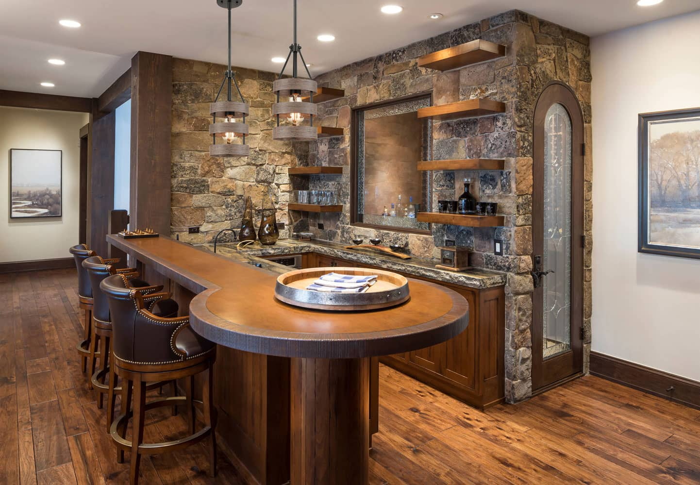 Wood Finish Rustic Metal Cage Kitchen Island Pendant Light | Claxy within Exploring the Design Story Behind the Itzanami 2-Light Island Pendant