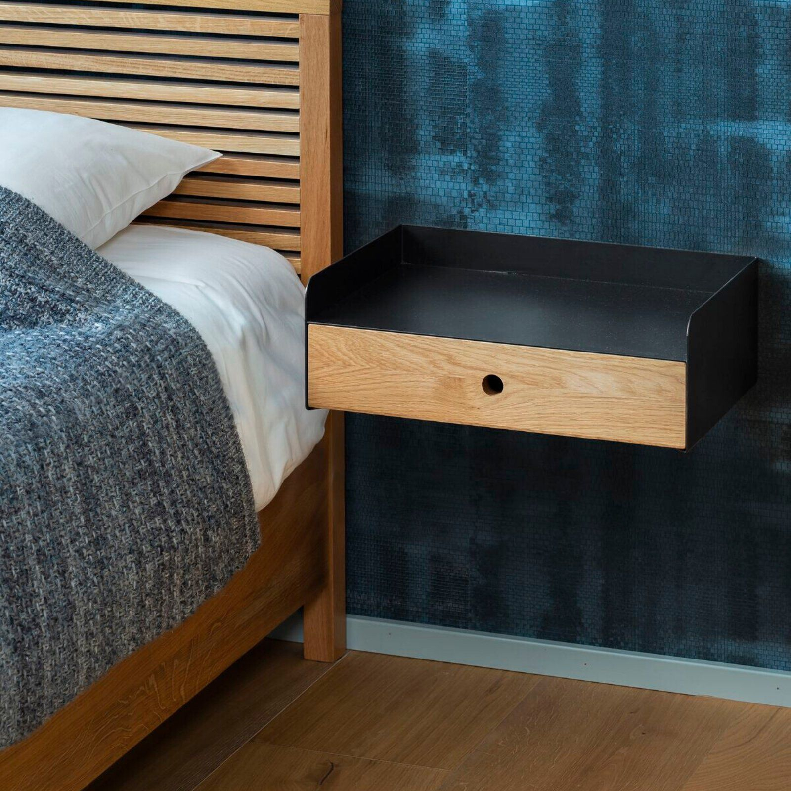 Woodek Design Adele 1 Drawer Wall Mounted Floating Nightstand | Bedroom ... in Floating nightstand shelf design trends that transform bedroom aesthetics