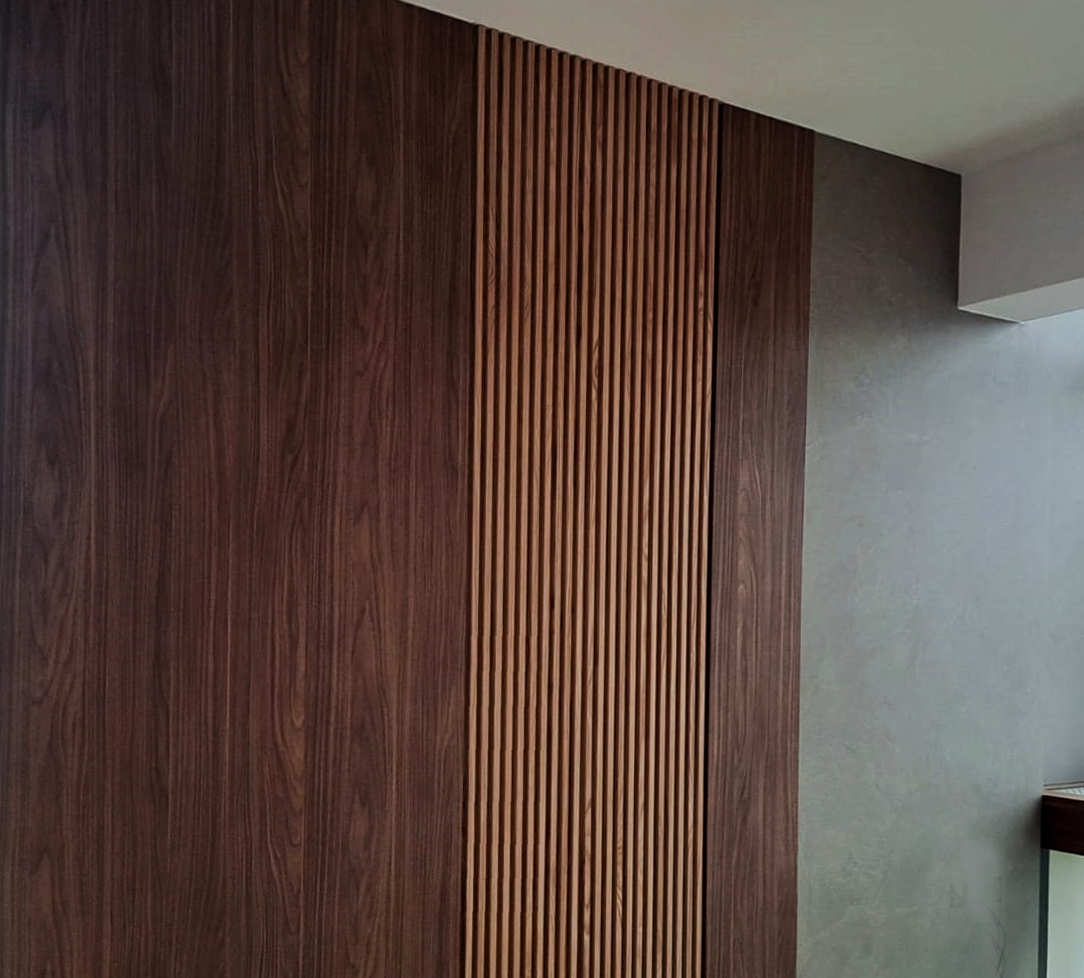 Work In Progress: Fluted Feature Walls & Storage Carpentry - Carpentry ... regarding Expert Opinion: What's Next For The Feature Wall?