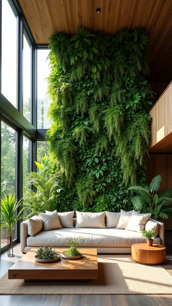 18 Green Walls Living Room Ideas That Bring Nature Indoors - Dexdecor in Building a Healthier Home Through Green Technology