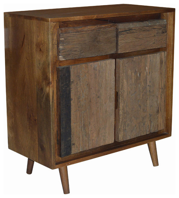 2-Door Cabinet, Recycled Wood - Midcentury - Accent Chests And Cabinets ... intended for Choosing the Right Solid Recycled Fir Side Cabinet for Your Home
