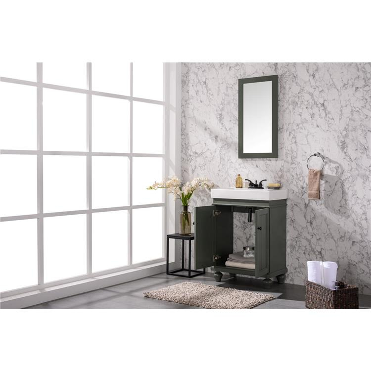 24 Inch Bathroom Vanity, Pewter Green Single Sink Vanity Legion ... with regard to Legion Furniture Ws2512 Series Bathroom Sink Vanity, Pewter Green, 36"
