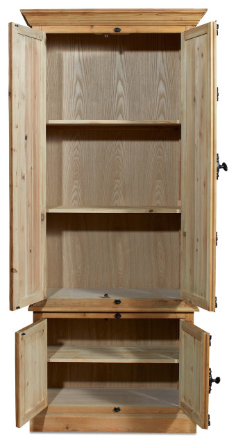 40" Wide Reclaimed Pine Linen Cabinet Natural - Rustic - Bathroom ... with regard to Understanding the Appeal of 24 Wide Reclaimed Pine Cabinets with Linen Wash Finish