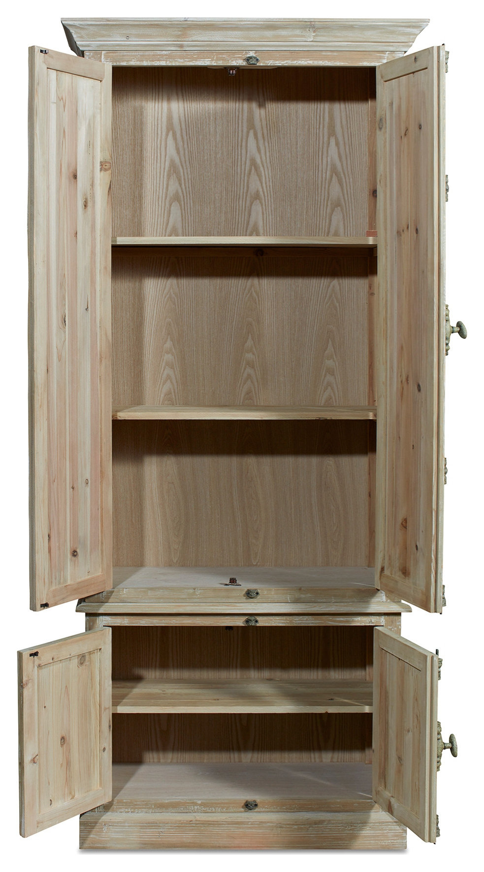 40" Wide Reclaimed Pine Linen Cabinet Wash - Farmhouse - Bathroom ... intended for Understanding the Appeal of 24 Wide Reclaimed Pine Cabinets with Linen Wash Finish