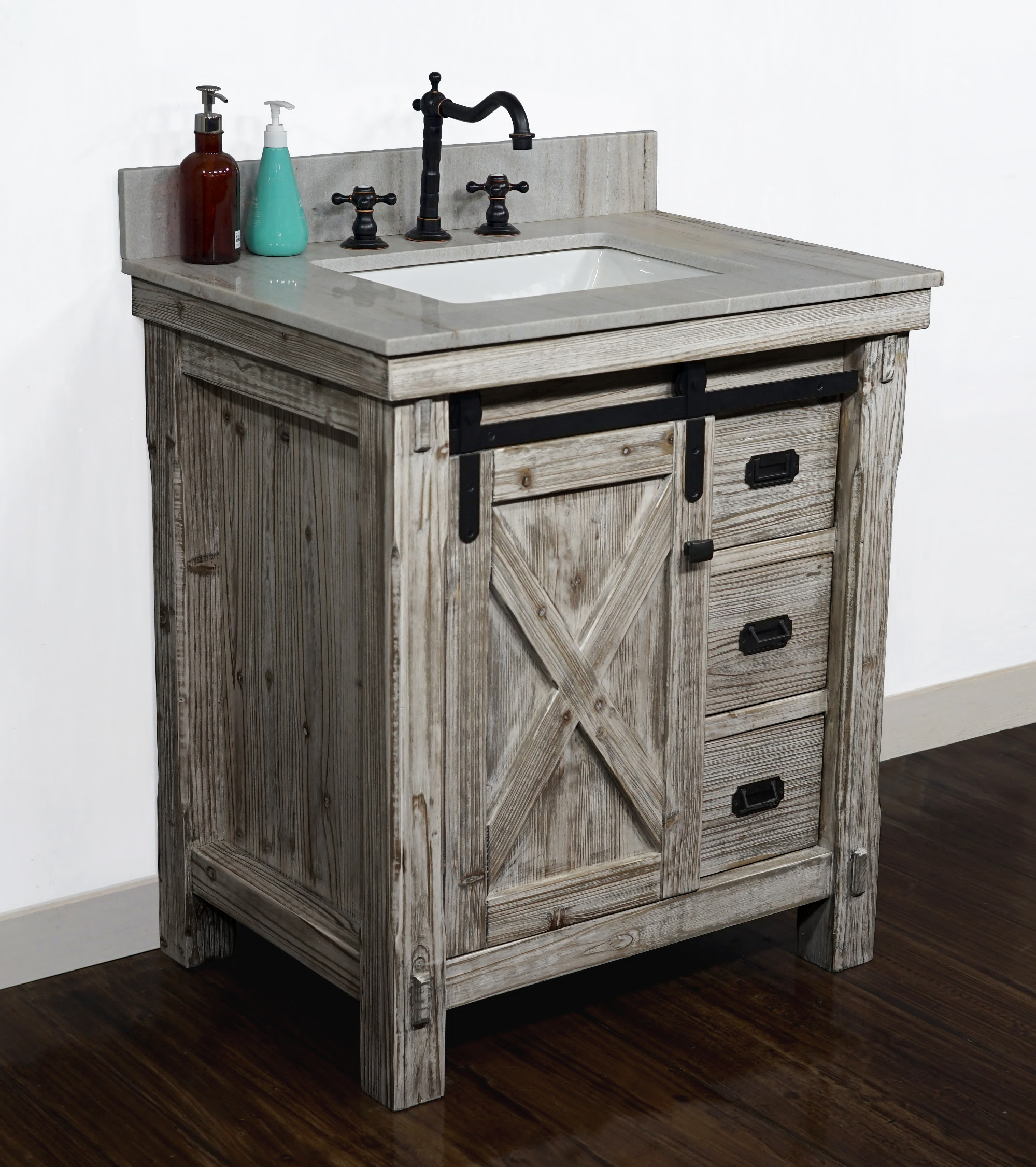 5 Barn Door Bathroom Vanity Ideas That Will Transform Your Space for How to Choose the Right 79 inch Rustic Solid Fir Barn Door Style Side Cabinet for Your Space