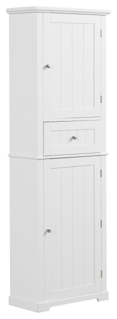 67" Tall Wood 2-Door Bath Cabinet, Drawer And Adjustable Shelf ... intended for Making the Most of Your Bathroom with 67 Tall Wood Cabinet Features