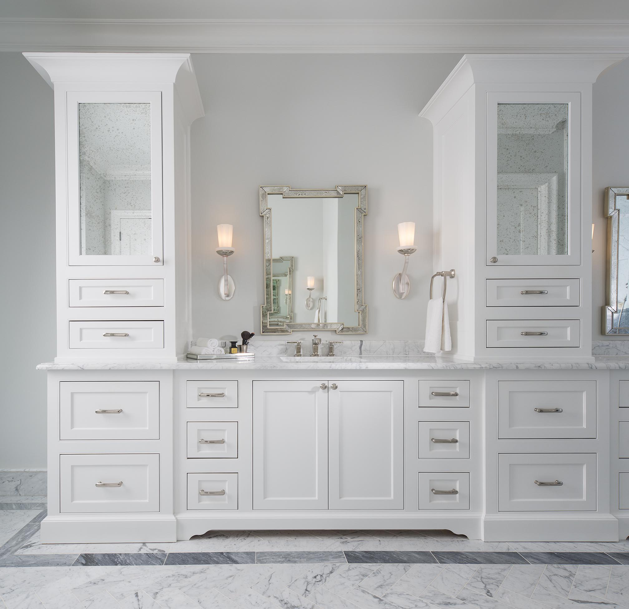 7 Stunning White Cabinets Bathroom Ideas To Refresh Your Space throughout How to style your 12 inch white vanity cabinet for maximum impact
