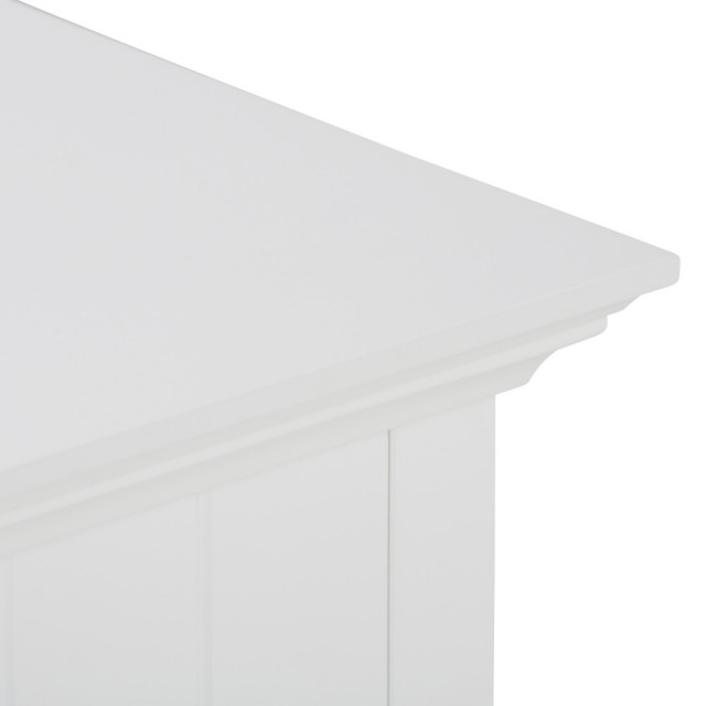 Acadian Four Drawer Floor Storage Cabinet, Pure White - Transitional ... in Acadian Four Drawer Floor Storage Cabinet