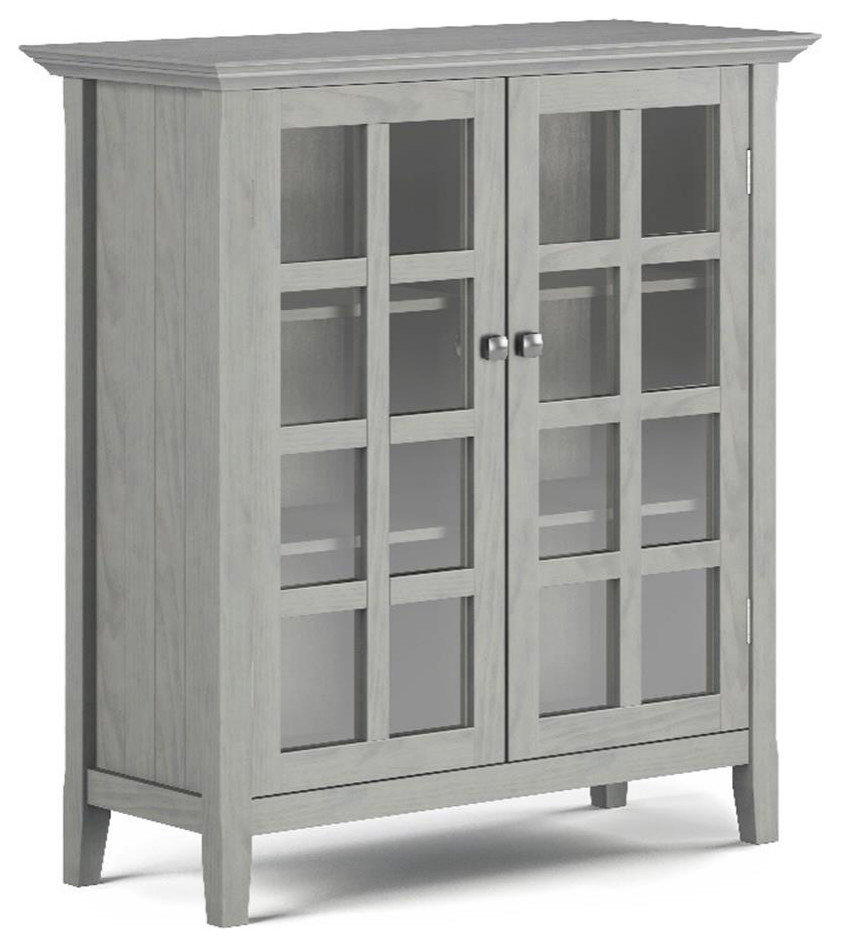 Acadian Solid Wood 39 Inch Wide Rustic Medium Storage Cabinet In Fog ... within Real Homeowners Share Their Acadian Cabinet Organization Experiences