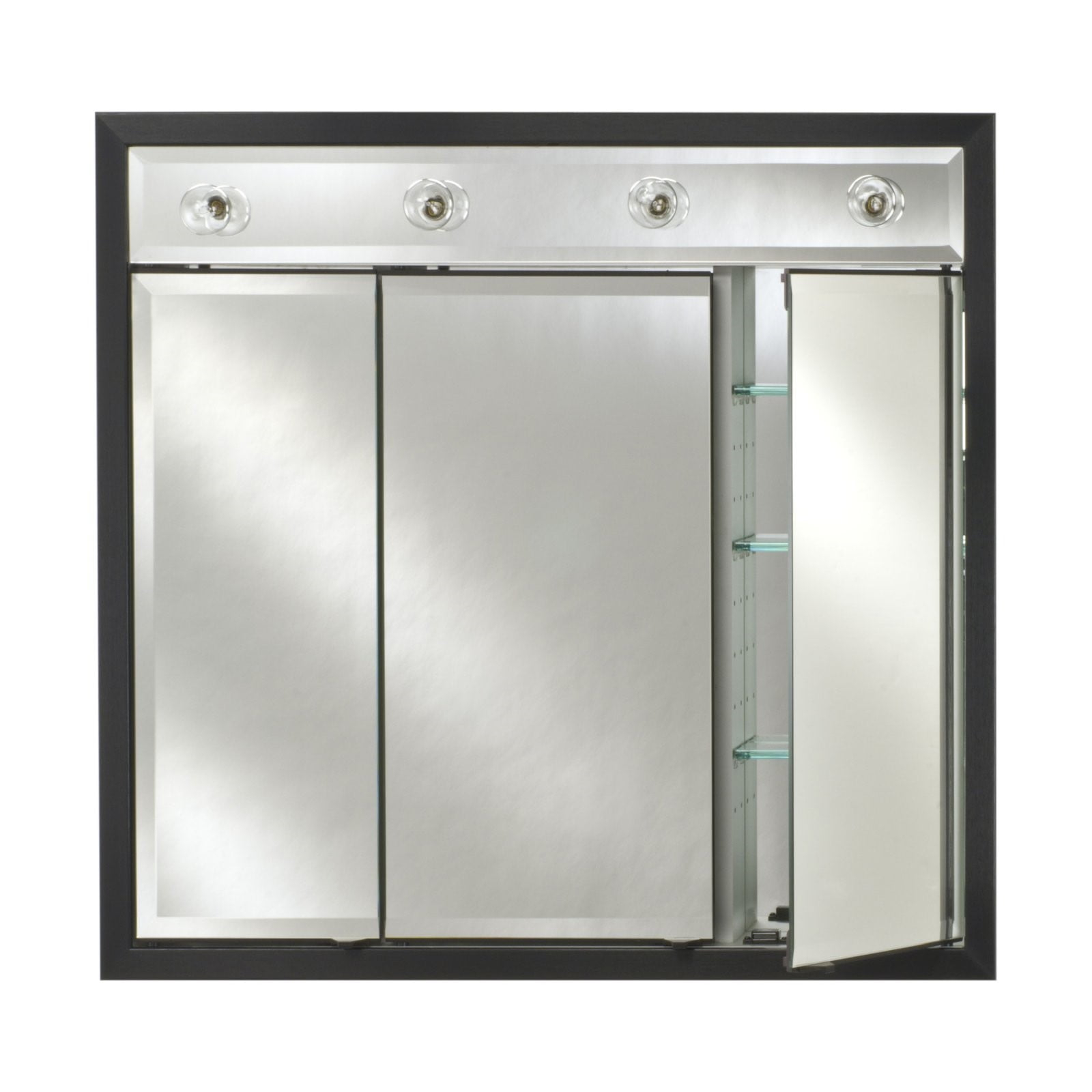 Afina Signature Contemporary Lighted Triple Door 47W X 40H In. Recessed ... in Exploring the Features That Make Afina Signature 4 Door Medicine Cabinets Stand Out