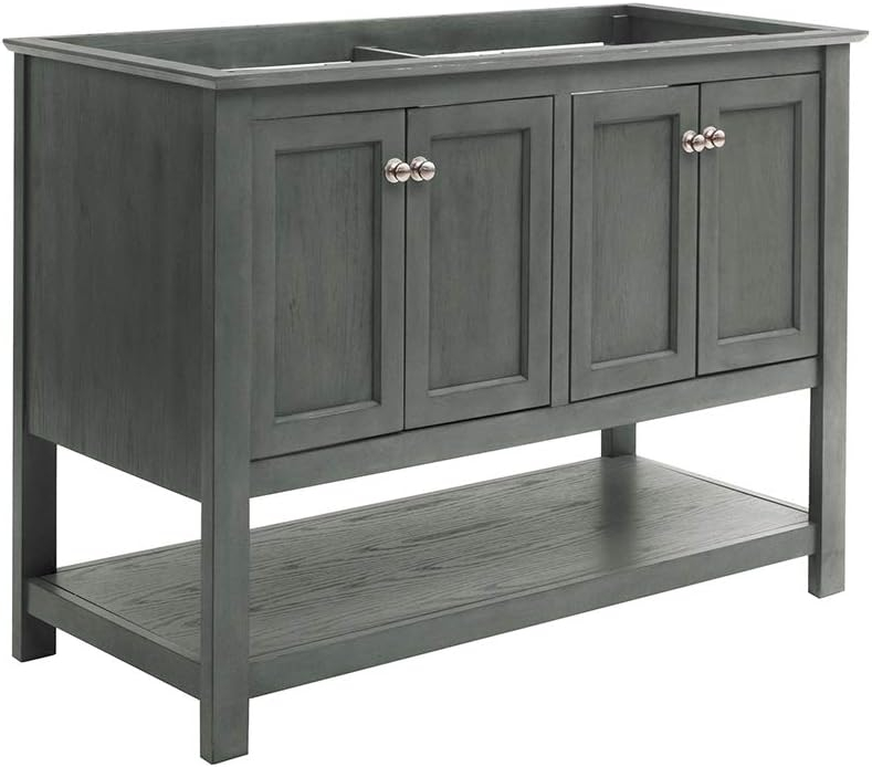 Amazon.com: Fresca Manchester Regal 48" Gray Wood Veneer Traditional ... inside Fresca Fcb2348Gr Manchester 48" Gray Traditional Bathroom Cabinet