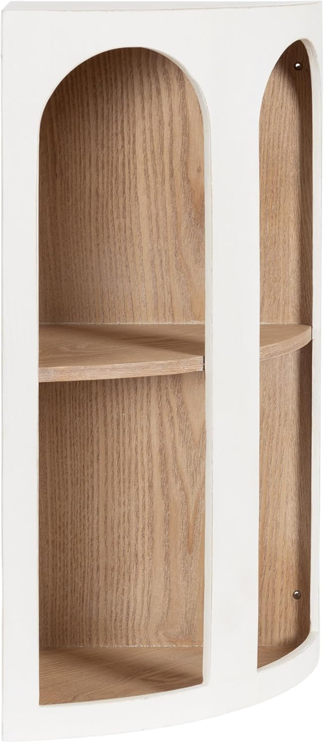 Amazon.com: Kate And Laurel Elloree Modern Corner Shelf Cabinet For ... pertaining to The Hidden Power of Corner Spaces in Home Organization