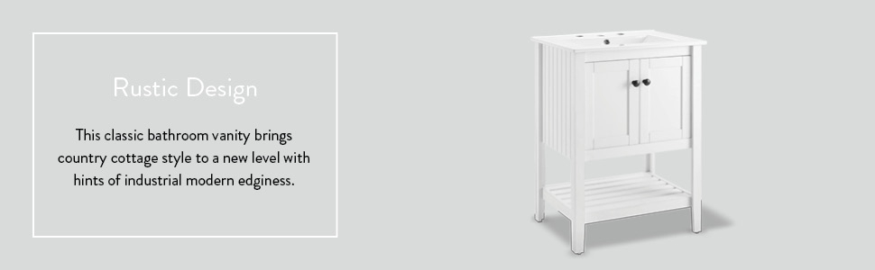 Amazon.com: Modway Prestige 24" Bathroom Vanity In White, 24 Inch ... inside Understanding the appeal of white bathroom vanities in modern homes