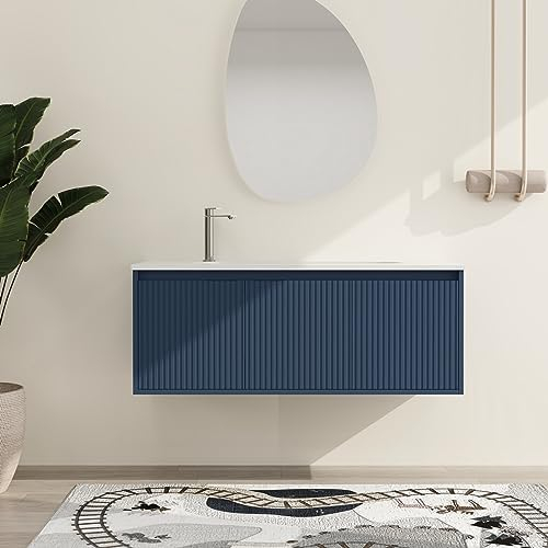 Amazon.com: Modway Scenic Wall-Mount Bathroom Vanity Cabinet Basin Not ... regarding Maximizing Your Bathroom Storage with Daylight 48 Compatible Vanity Solutions