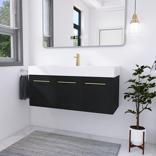 Amazon.com: Modway Vitality 48" Double Or Single Sink Compatible (Not ... regarding Daylight 48 Single Sink Compatible (Not Included) Bathroom Vanity Cabinet
