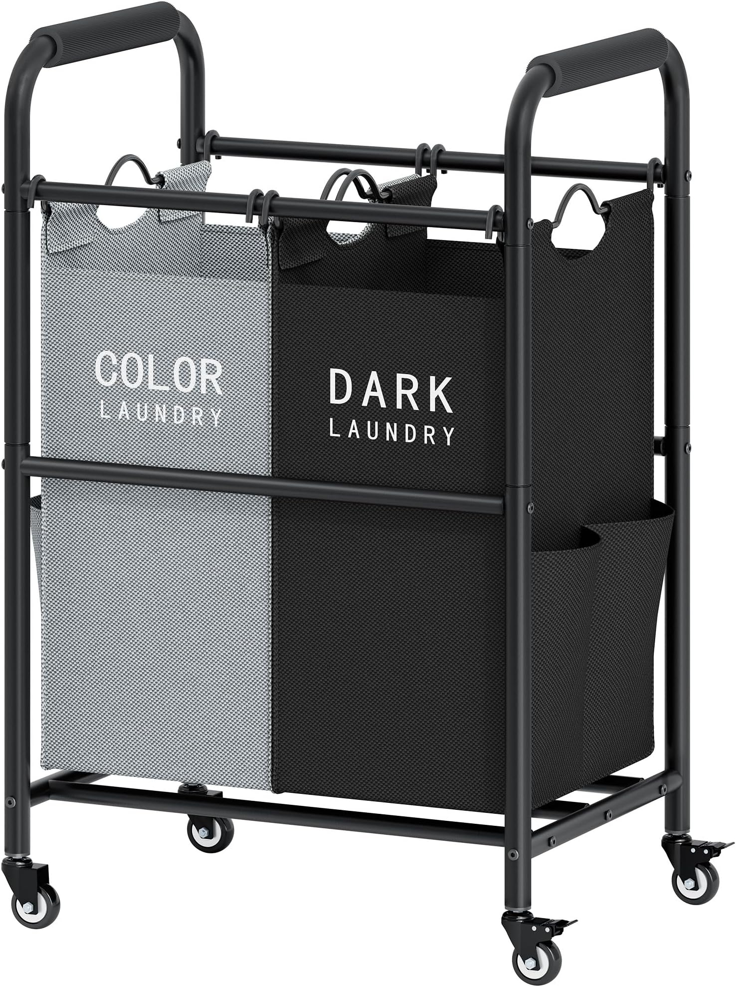 Amazon.com: Oceanstar 2-Bag Rolling Laundry Sorter, Bronze : Home & Kitchen intended for A Deep Dive into the Oceanstar 2-Bag Rolling Laundry Sorter Bronze Features