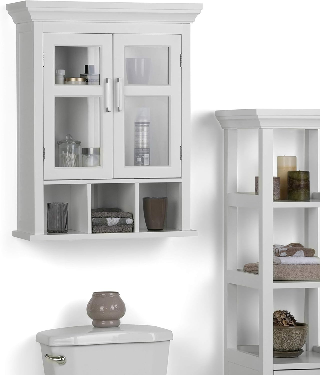 Amazon.com: Simplihome Avington 30 Inch H X 23.6 Inch W Two Door Wall ... regarding Avington Two Door Wall Cabinet