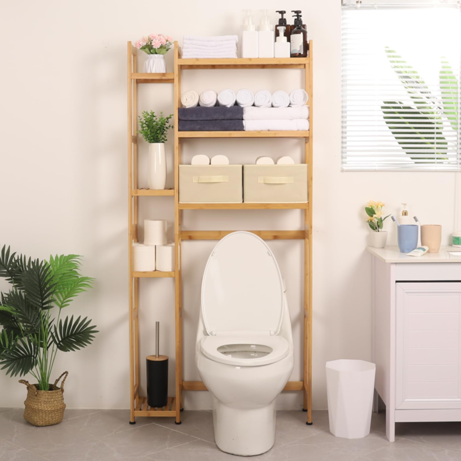 Amazon.com: Touch Of Class Eden Bathroom Space Saver Champagne Bronze ... throughout Transform Your Space with Aimee Space Saver Gold Techniques
