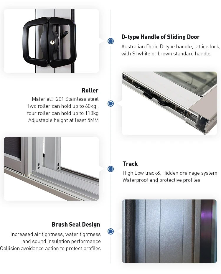 As2047 Australian Sliding Door Double Glazed Glass External Patio Door ... pertaining to Design Principles and Functional Benefits of Aeri Square Sliding Doors in Dual-Shelf Aluminum Frameworks