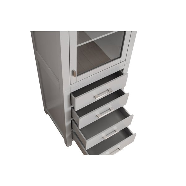 Avanity Modero 24-In Gray Linen Tower Modero-Lt24-Cg | Rona intended for Exploring the Functional Benefits of Avanity Modero 24" Linen Tower