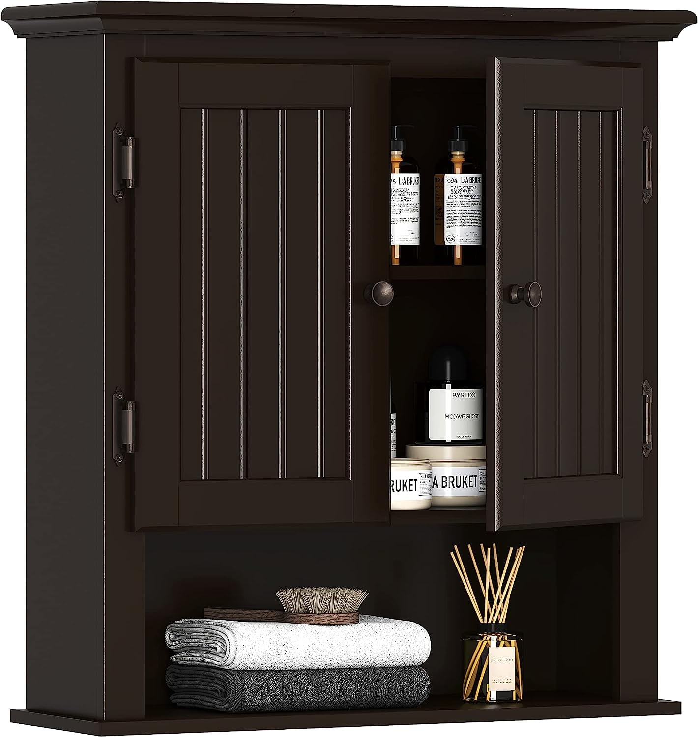 Bathroom Cabinet Wall Mounted, Wood Hanging Cabinet, Wall Cabinets With ... throughout Expert insights on optimizing bathroom organization with wall-mounted units