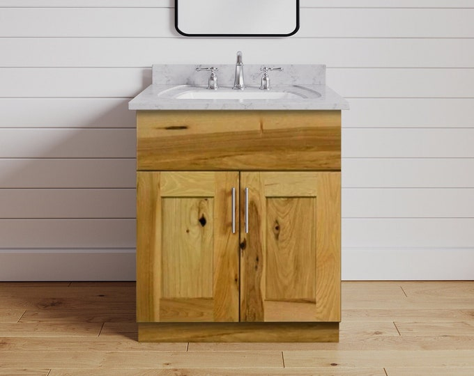 Bathroom Vanity 24 Inch, Rustic Bathroom Cabinet, Solid Wood Vanity ... pertaining to The artistry and practicality of Dixie 24 solid wood bathroom vanity construction