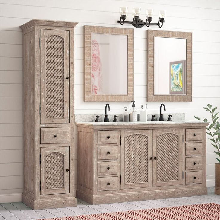 Bathroom Vanity Set With Linen Tower – Semis Online throughout Depot E-Shop Montana 2Piece Bathroom Set,Bathroom Vanity And Linen Cabinet,White