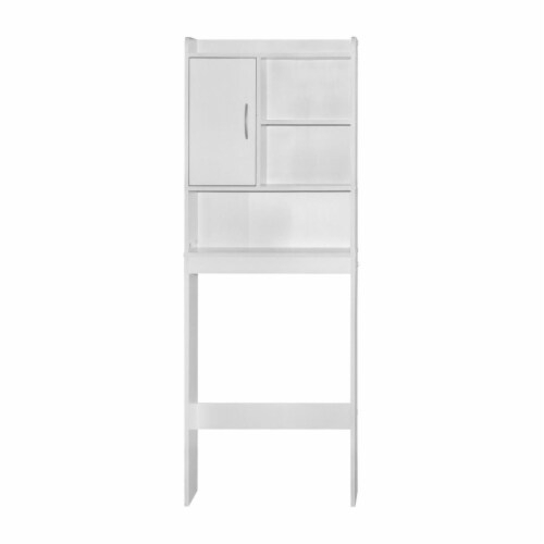 Better Home Products 3402-Ace-Wht Ace Over-The-Toilet Storage Cabinet ... with Creating Clean Aesthetic with Bathroom Shelving