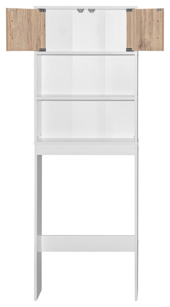 Better Home Products Ace Over-The-Toilet Storage Rack In White ... inside Creating Clean Aesthetic with Bathroom Shelving