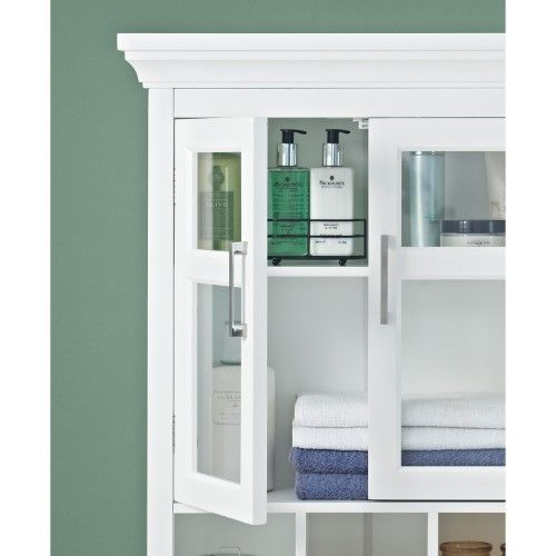 Brooklyn & Max Avington Two Door Bathroom Wall Cabinet With Cubbies ... regarding Maximizing Kitchen Efficiency with Avington Two Door Wall Cabinets