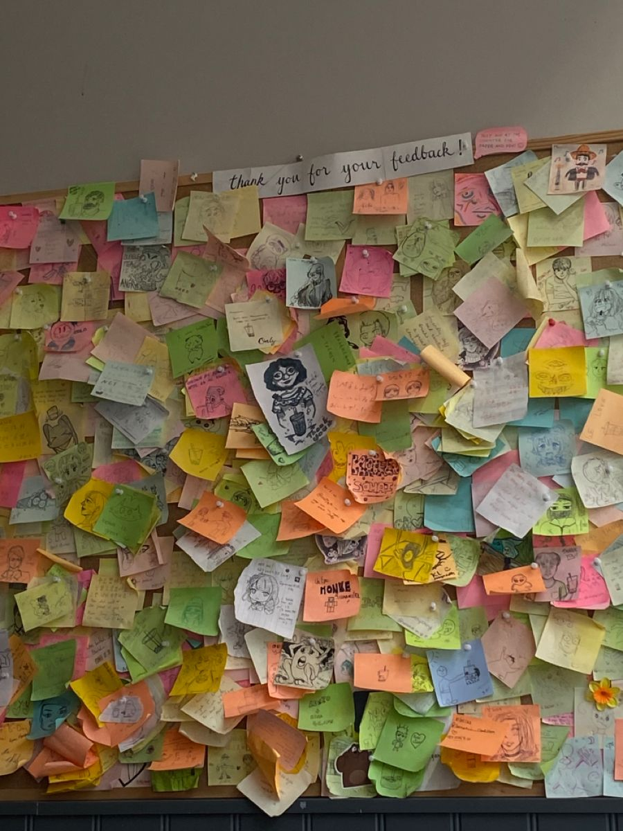 Bulletin Board With Colorful Sticky Notes inside Ever Found Or Left A Note In The Wall The Way This Couple Did?