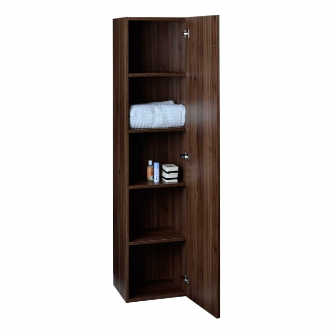 Buy 16" X 67" Linen Cabinet In Walnut Tn-N1200-Sc-Wn On Conceptbaths.com inside Understanding the Design Philosophy Behind the 16 x 67 Linen Cabinet in Walnut