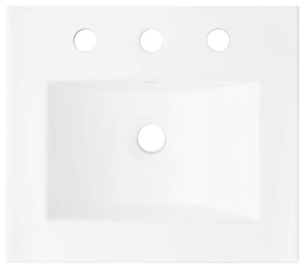 Cayman 18" Bathroom Sink, White - Contemporary - Bathroom Sinks - By ... within How to Choose the Right Cayman 18 Bathroom Sink for Your Home