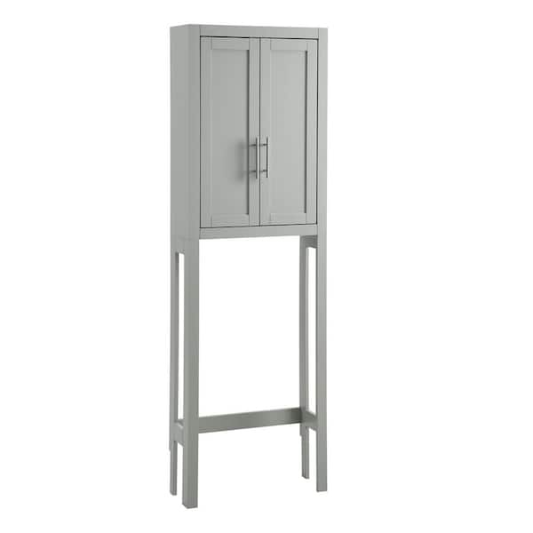 Crosley Furniture Savannah 22.13 In. W Space Saver Wall Cabinet In Gray ... regarding How Savannah Space Saver White Transforms Small Living Spaces into Functional Areas