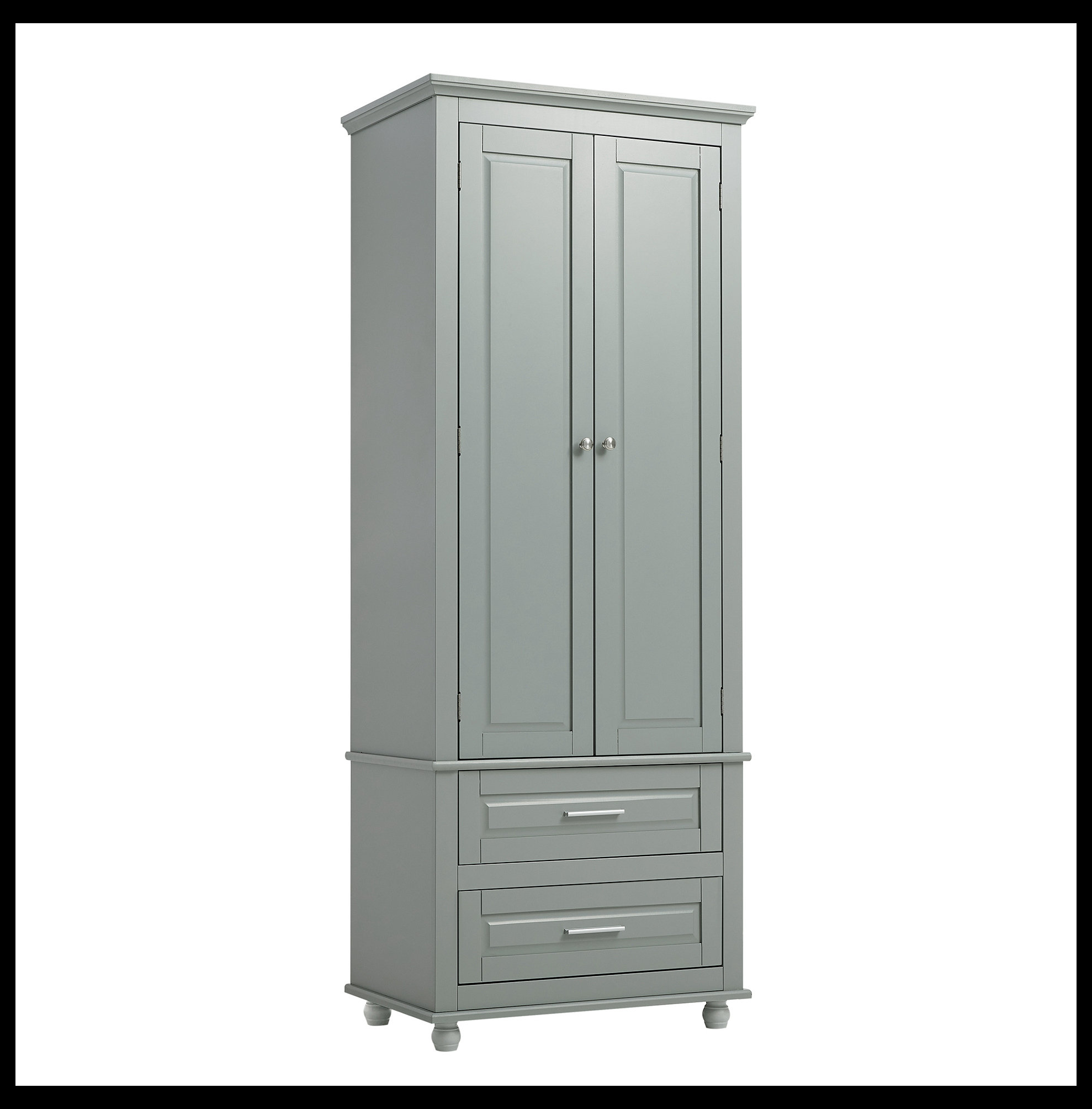 Darby Home Co Afshah Freestanding Linen Cabinet Tall Storage Cabinet ... pertaining to The Hidden Benefits of Choosing Universal Tall Linen Cabinet Systems