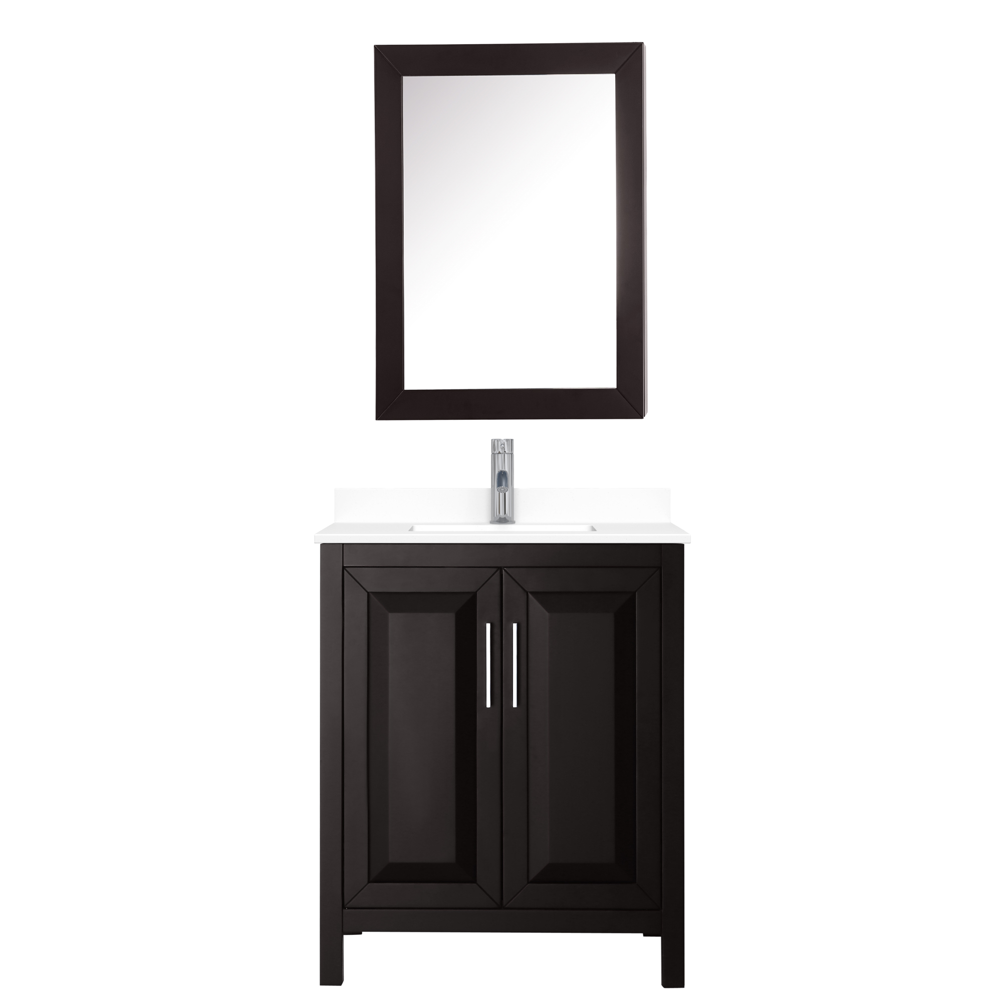 Daria 30" Single Bathroom Vanity - Dark Espresso | Beautiful Bathroom ... inside Daria Linen Tower In Dark Espresso
