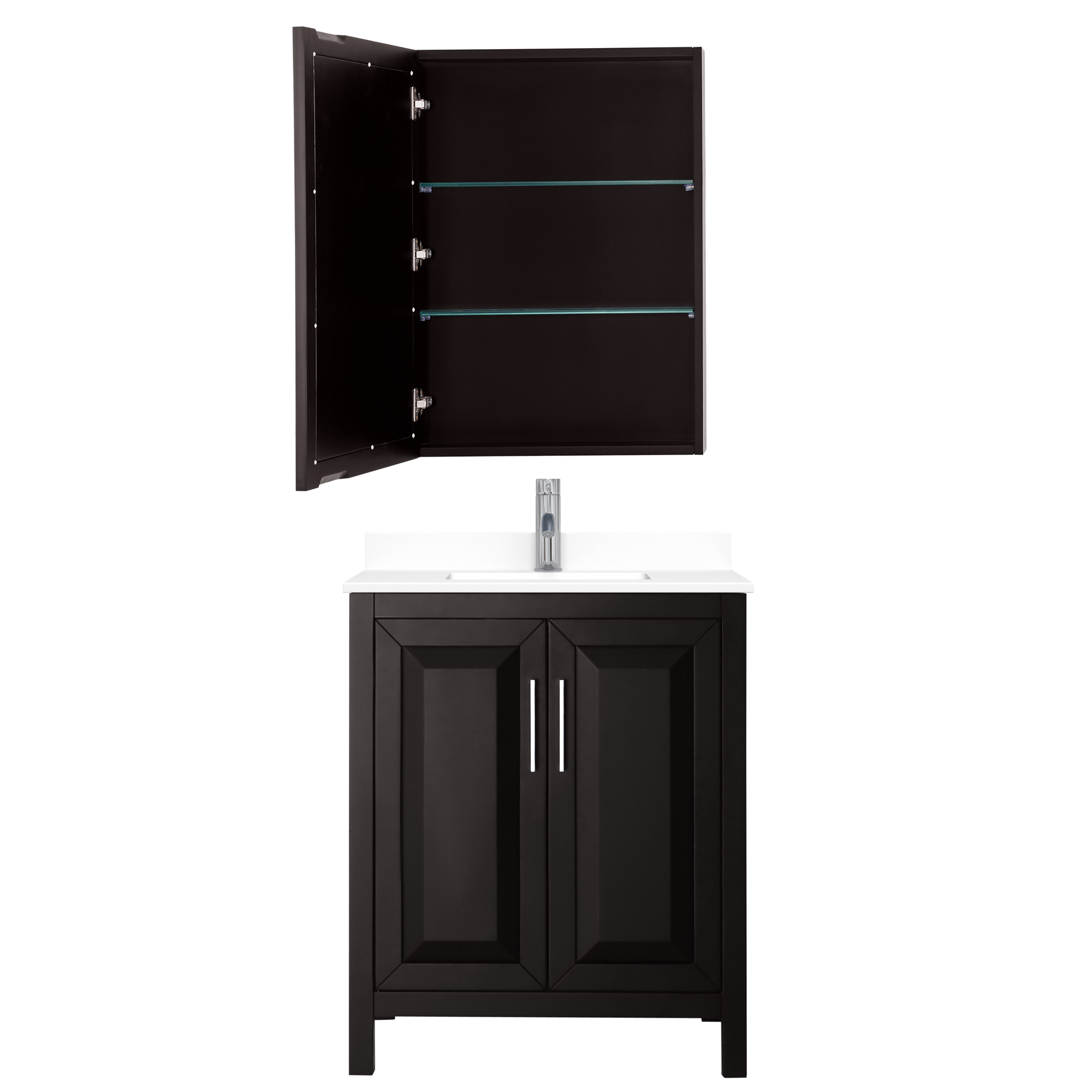 Daria 30" Single Bathroom Vanity - Dark Espresso | Beautiful Bathroom ... pertaining to Exploring the Aesthetic Choices in Daria Linen Tower Project