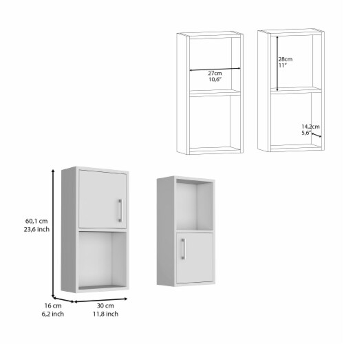 Depot E-Shop 2 Pcs Wall Mounted Bathroom Medicine Cabinet, Two Doors ... pertaining to Depot E-Shop Kazan Medicine Cabinet, Mirror, One-Door Cabinet, Two External