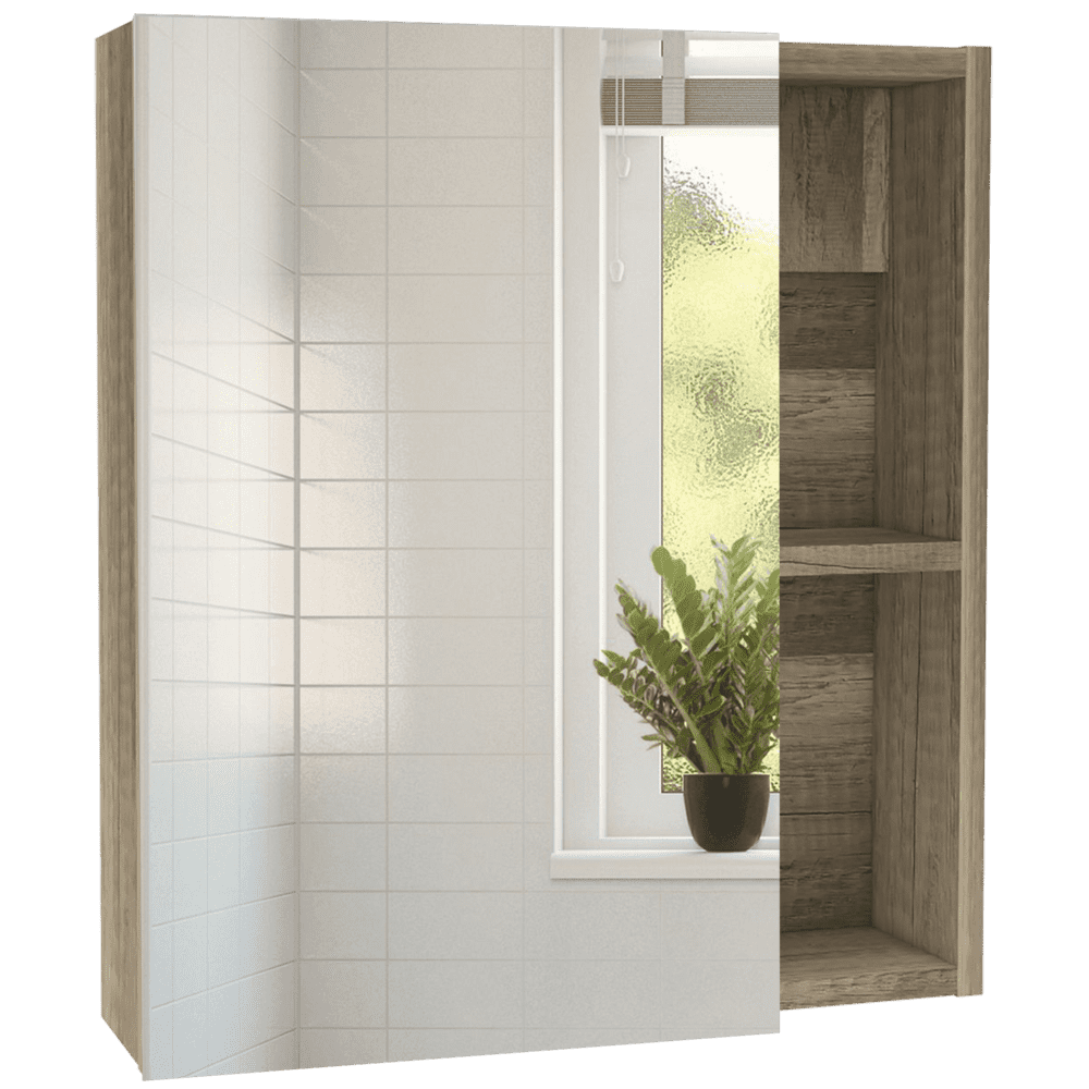 Depot E-Shop Andes Single Door Medicine Cabinet, Light Oak, Mirrored ... with regard to Streamlining Medical Workflow with Magna Medicine Cabinet-Light Oak/White Integration
