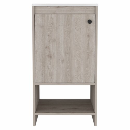 Depot E-Shop Bathroom Vanity, Sink, Two Shelves, Single Door Cabinet ... inside Creating organized bathroom spaces with modular shelving designs