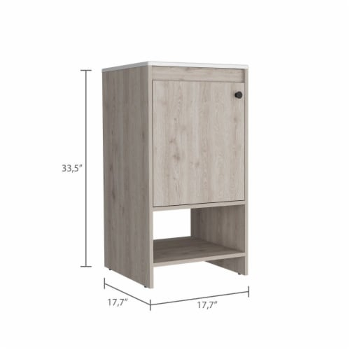 Depot E-Shop Bathroom Vanity, Sink, Two Shelves, Single Door Cabinet ... regarding Depot E-Shop Jasper Bathroom Cabinet, Two Open Shelves, Two Internal