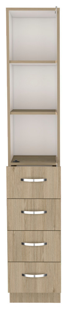 Depot E-Shop Magna Linen Cabinet, Three Shelves, Four Drawers ... inside Exploring the Benefits of Norwalk Linen Cabinet Integration in Hospital Settings