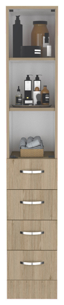 Depot E-Shop Magna Linen Cabinet, Three Shelves, Four Drawers ... intended for Exploring the Benefits of Norwalk Linen Cabinet Integration in Hospital Settings